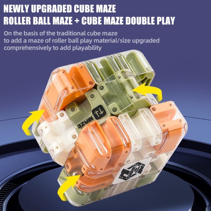3D Maze Puzzle with Ball Cube - Logic Game