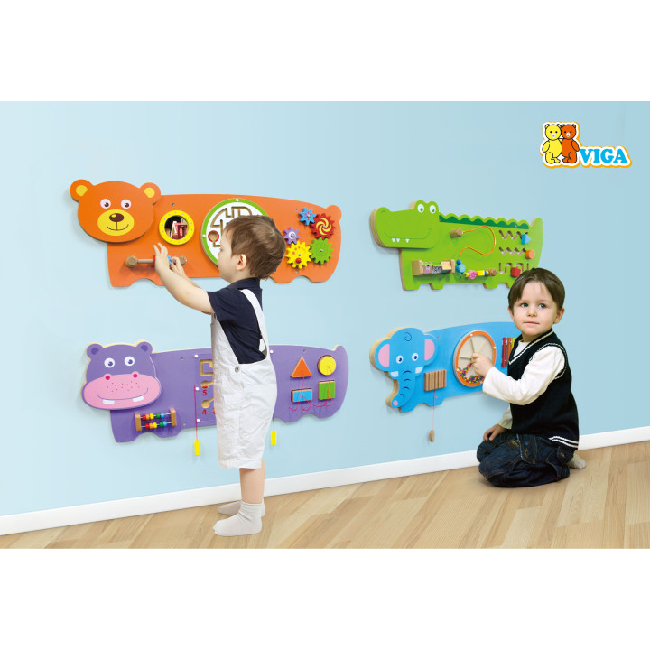 Sensoryczna tablica Manipulacyjna Viga Toys Krokodyl