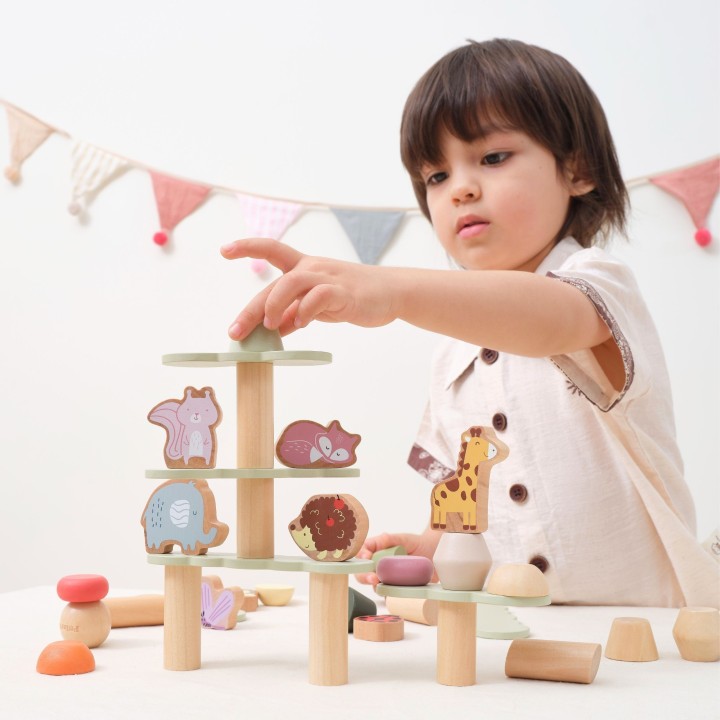 Wooden Balancing Game 38 Pieces Viga PolarB – Animals