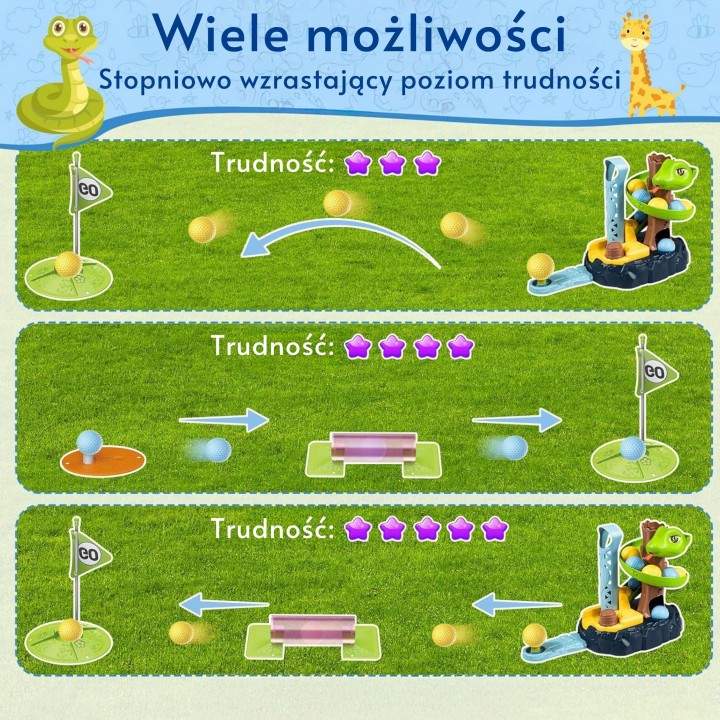 WOOPIE Mini Golf Arcade Game SNAKE GOLF