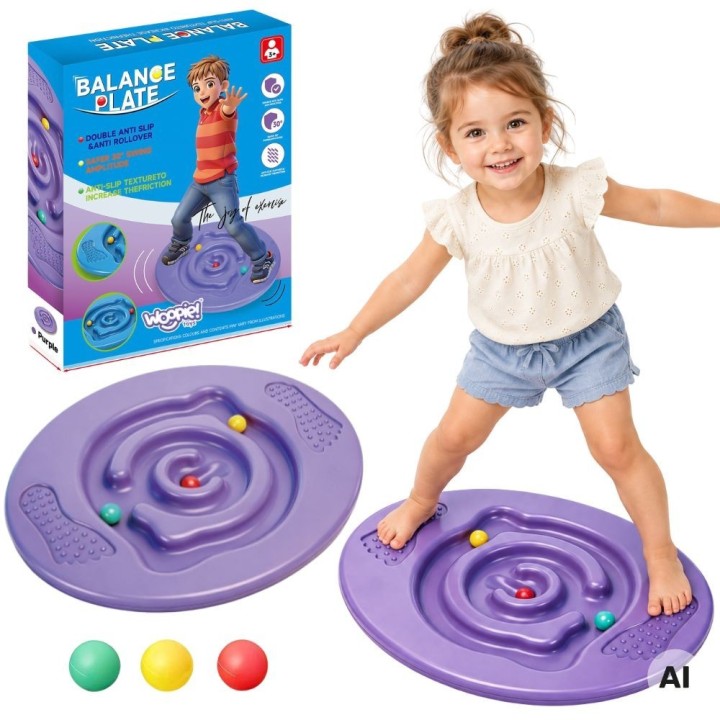 Round Balance Board Disc Maze WOOPIE