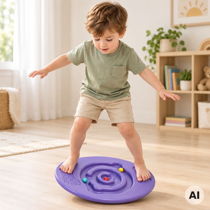 Round Balance Board Disc Maze WOOPIE