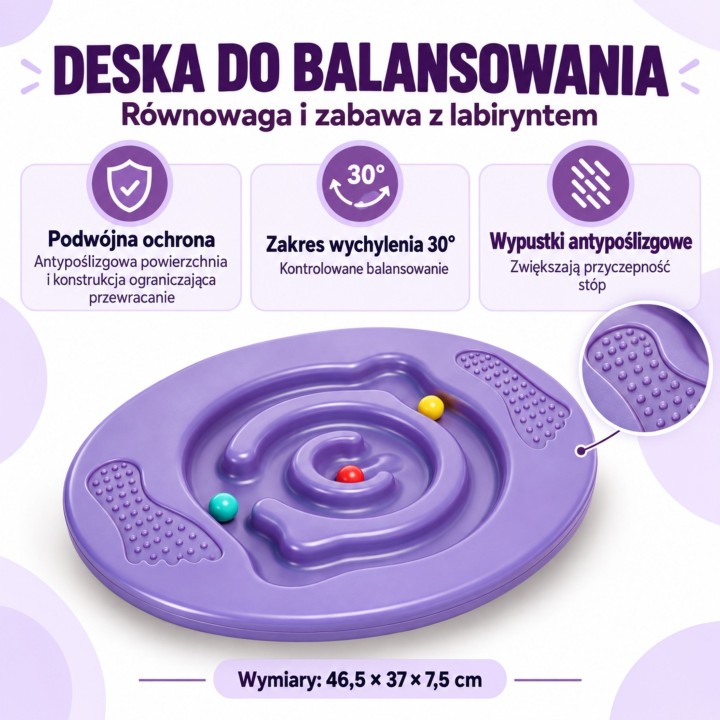 Round Balance Board Disc Maze WOOPIE