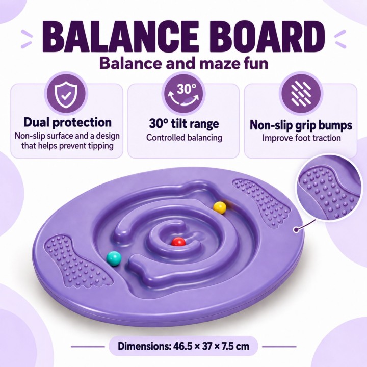 Round Balance Board Disc Maze WOOPIE