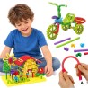 WOOPIE 3D Construction Sets 160 pcs Blocks Sticks Creative For Kids Straws Sticks