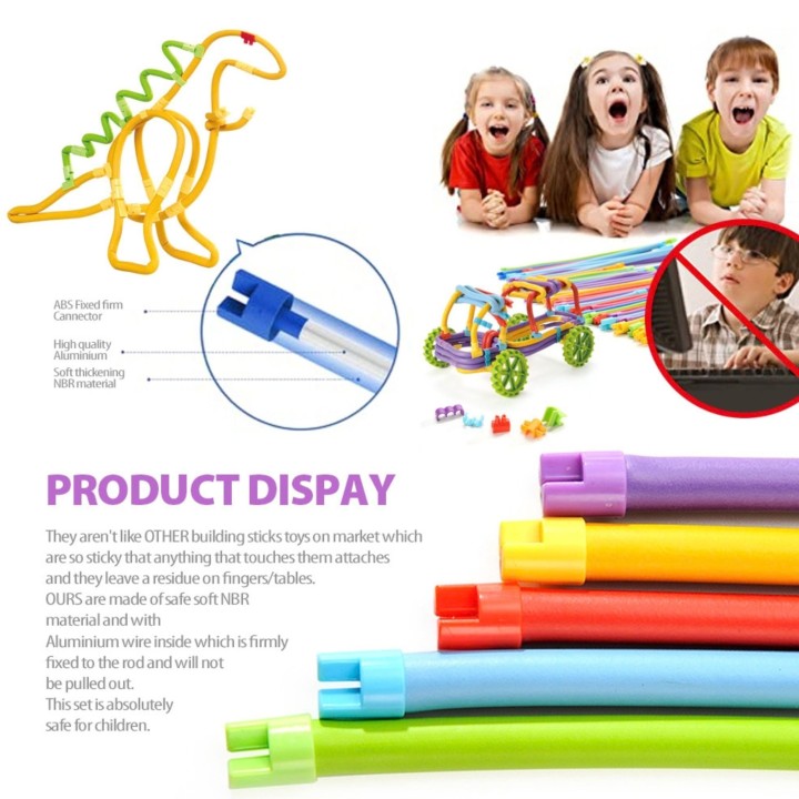 WOOPIE 3D Construction Set 160 pcs Creative Sticks