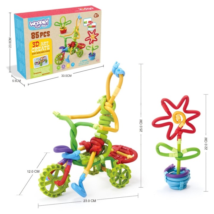 WOOPIE 3D Construction Set 97 pcs Creative Sticks