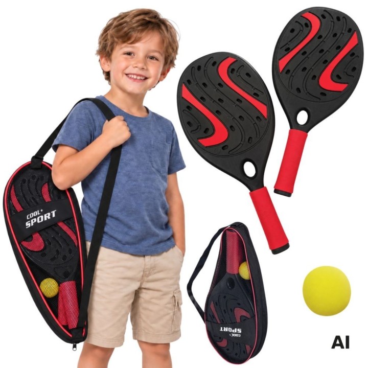 WOOPIE Padel Racket and Ball Set - Beach Tennis