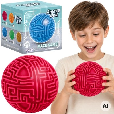 Woopie Kula Labirynt 3D Gra Zręcznościowa Łamigłówka Logiczna 10cm