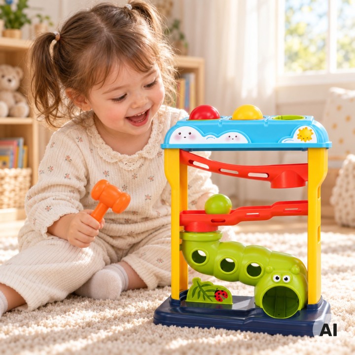 Ball Track Hammer - an educational toy for toddlers