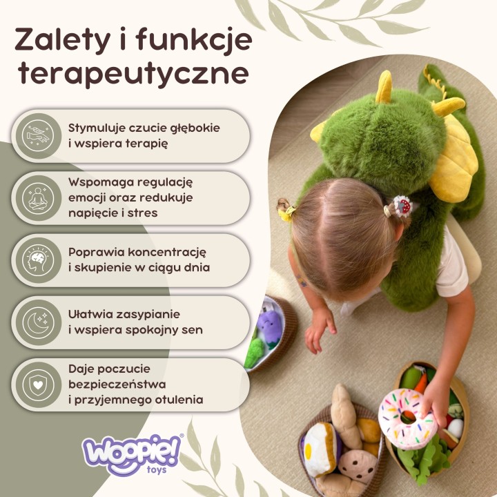 Woopie Pluszak Obciążeniowy Dinozaur Backbao Triceratops 65cm - Hit!