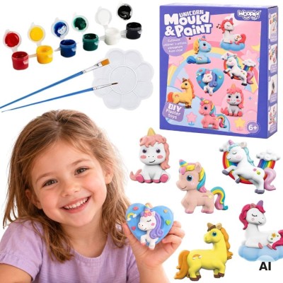 WOOPIE Creative Kit: DIY Paints and Plaster Cast Unicorns