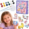 WOOPIE DIY Paint Craft Kit: Make Plaster Cast Figurines and Paint Them - Unicorn Kit