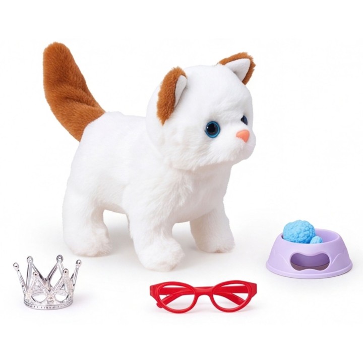 Interactive Plush Kitten with Accessories Woopie - Sound