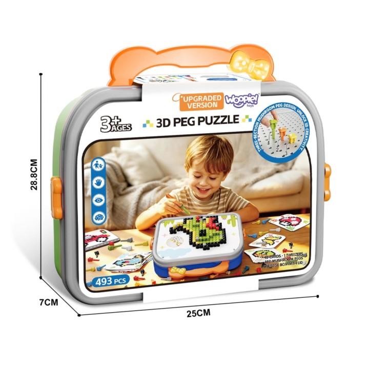 Woopie Mushrooms in a Suitcase Mosaic Puzzle - Creative Set