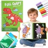 WOOPIE Zestaw Plastyczny Wyklejanka Foliowa Kolorowanka Dinozaur 121 el.