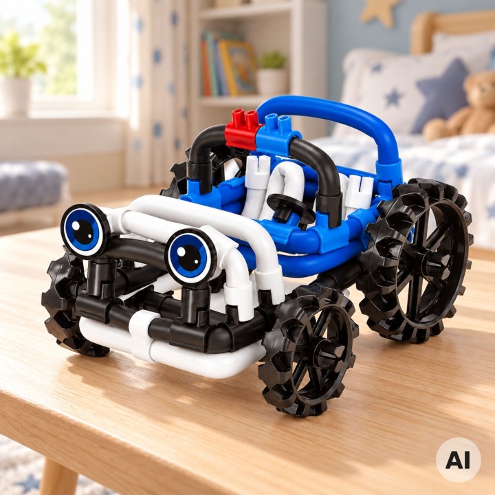 Construction Blocks Car Police 44 pcs Woopie - Creative Set 6+
