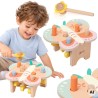 CLASSIC WORLD Wbijak Pastelowy Motylek Montessori z Młoteczkiem 8el.