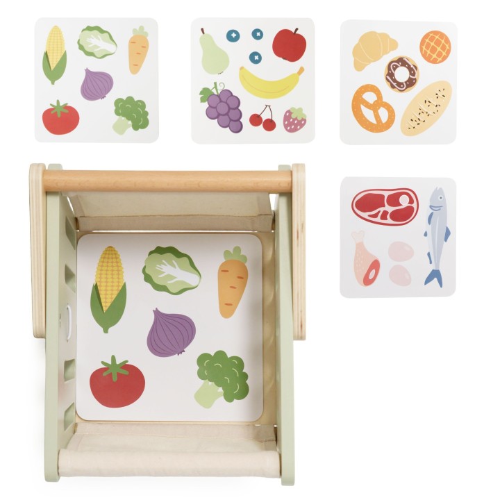 VIGA PolarB Wooden Shopping Basket – Shopping Cards 18m