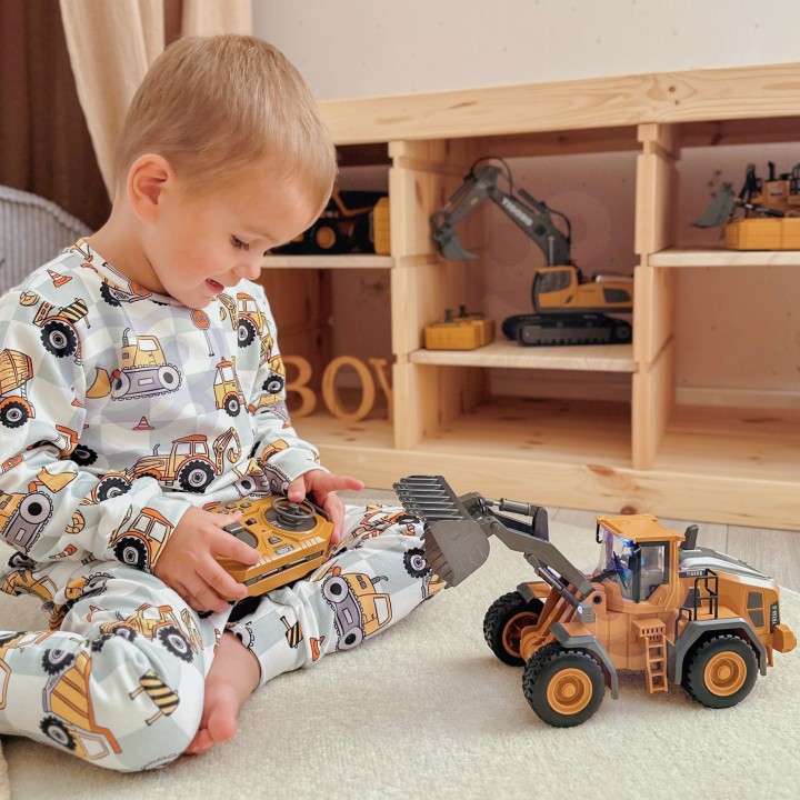 Ładowarka Budowlana RC Woopie - 9 Kanałów 2,4 GHz Metal Światło Dźwięk