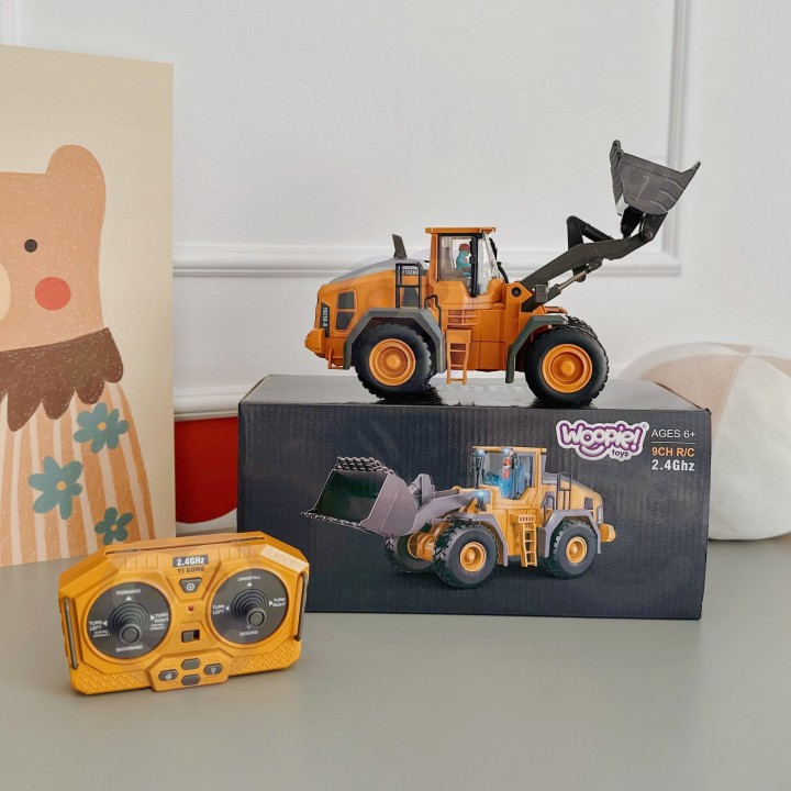 RC Woopie Construction Loader - 9 Channels 2.4GHz Metal Light Sound