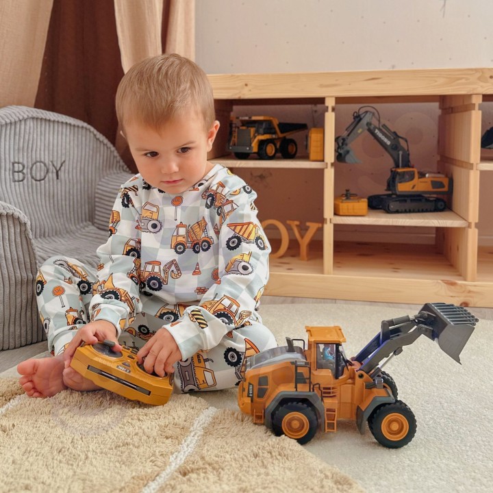 Ładowarka Budowlana RC Woopie - 9 Kanałów 2,4 GHz Metal Światło Dźwięk
