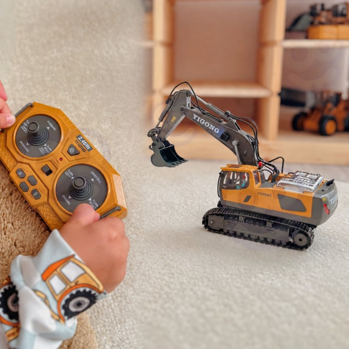 Woopie Excavator - Remote Controlled Metal Construction Machine