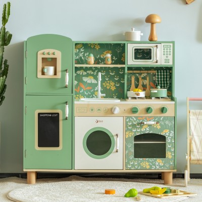 Large Wooden Vintage Kitchen CLASSIC WORLD for Kids + Accessories