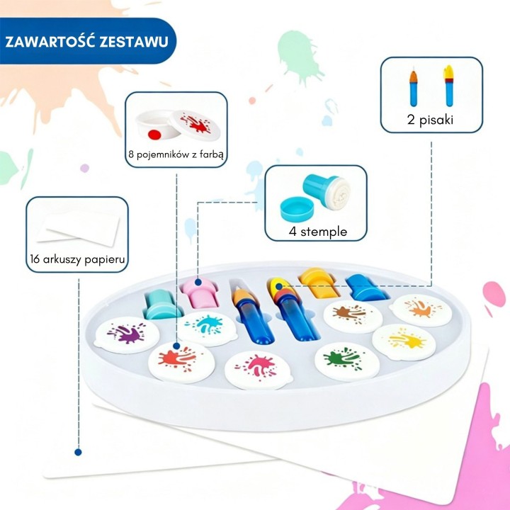 WOOPIE Magic Painting Set - Stamp Markers 26 pcs.