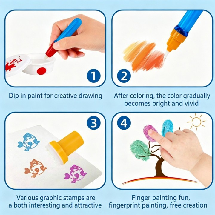 WOOPIE Magic Painting Set - Stamp Markers 26 pcs.