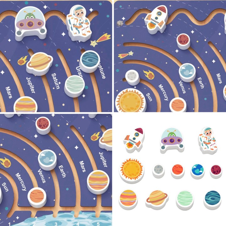 Panel Sterowania Samochodem Tooky Toy - Drewniana Kierownica