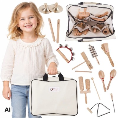 CLASSIC WORLD EDU Musical Instrument Set with 9 Accessories