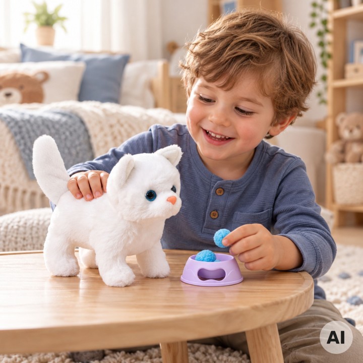 Interactive Plush Kitten WOOPIE with Accessories Sound Gift