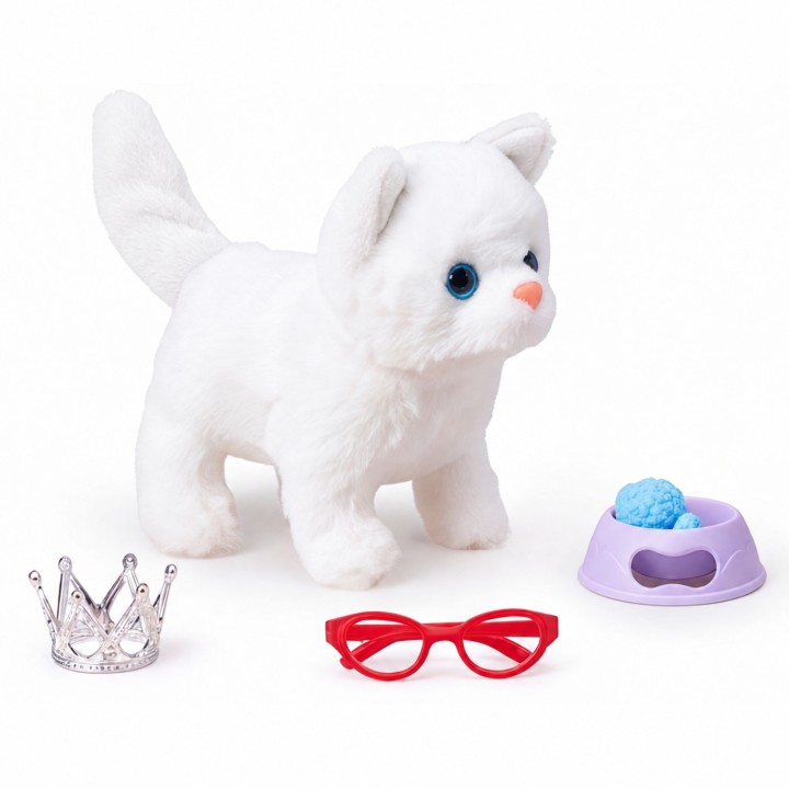 Interactive Plush Kitten WOOPIE with Accessories Sound Gift