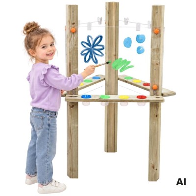 CLASSIC WORLD Edu XXL Transparent 3-in-1 Easel - Art Center
