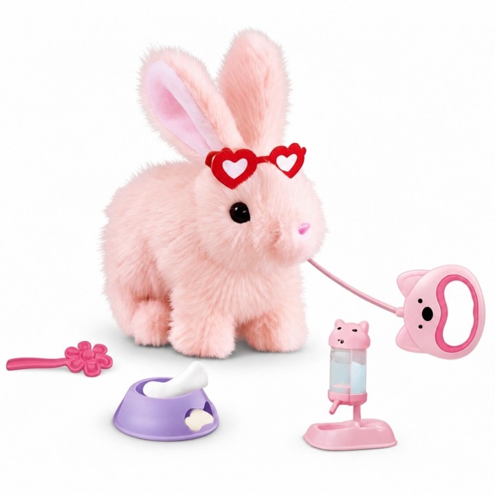 Interactive Plush Bunny on a Leash Woopie - Walking Kica