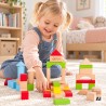 CLASSIC WORLD Klocki Drewniane Układanka Edukacyjna 50 el.