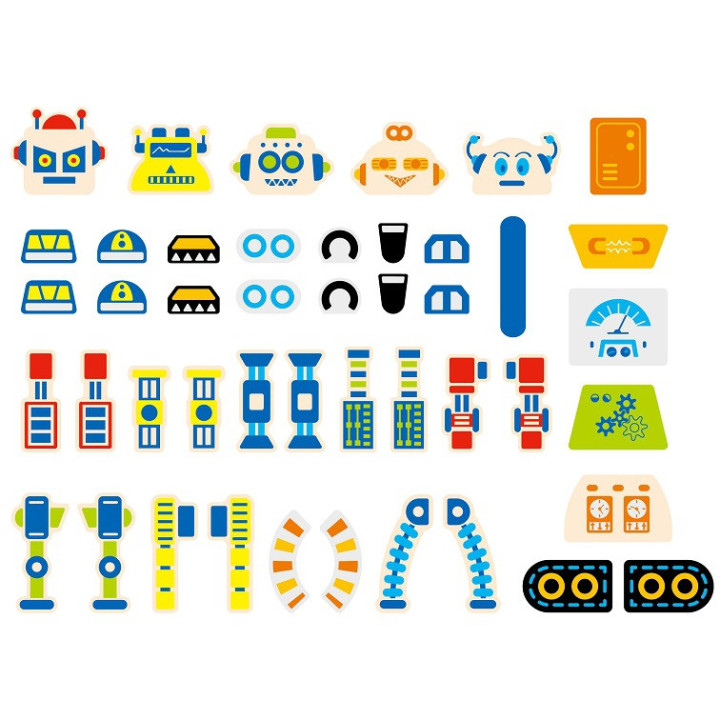 VIGA Wooden Nail Art 45 Piece Montessori