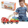 VIGA Wooden Crane with Containers
