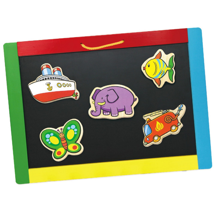 VIGA Wooden Vehicle Magnets Set