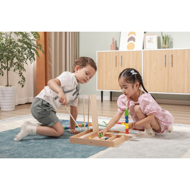 Drewniana Gra edukacyjna Logiczne koraliki Viga Toys