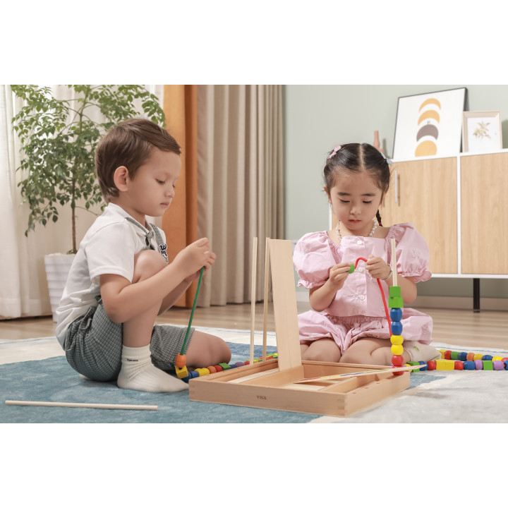 Drewniana Gra edukacyjna Logiczne koraliki Viga Toys