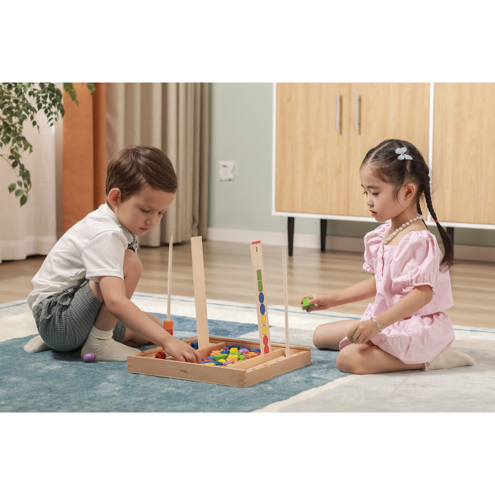 Drewniana Gra edukacyjna Logiczne koraliki Viga Toys
