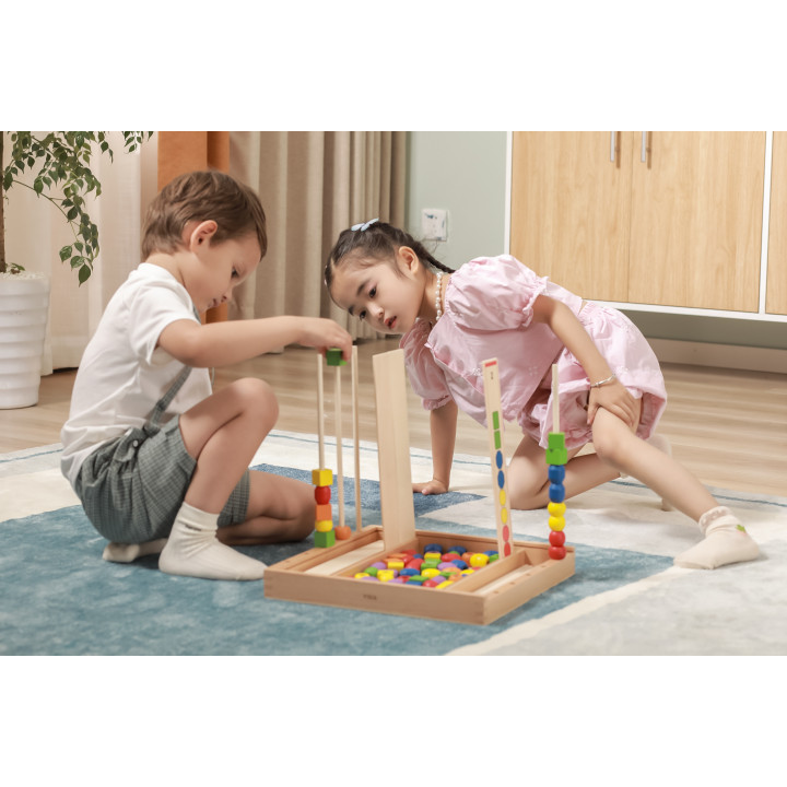 Drewniana Gra edukacyjna Logiczne koraliki Viga Toys