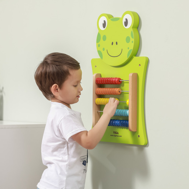Drewniane Liczydło edukacyjne Żabka Viga Toys