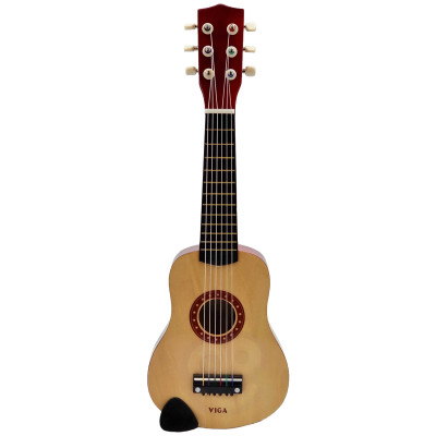 Viga Drewniana gitara dla dzieci Czerwona 21 cali 6 strun