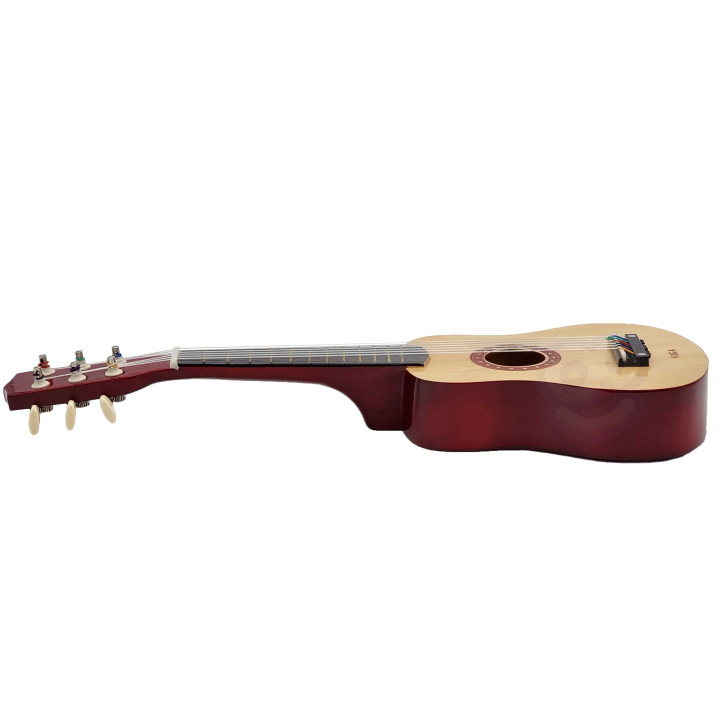 Viga Drewniana gitara dla dzieci Czerwona 21 cali 6 strun