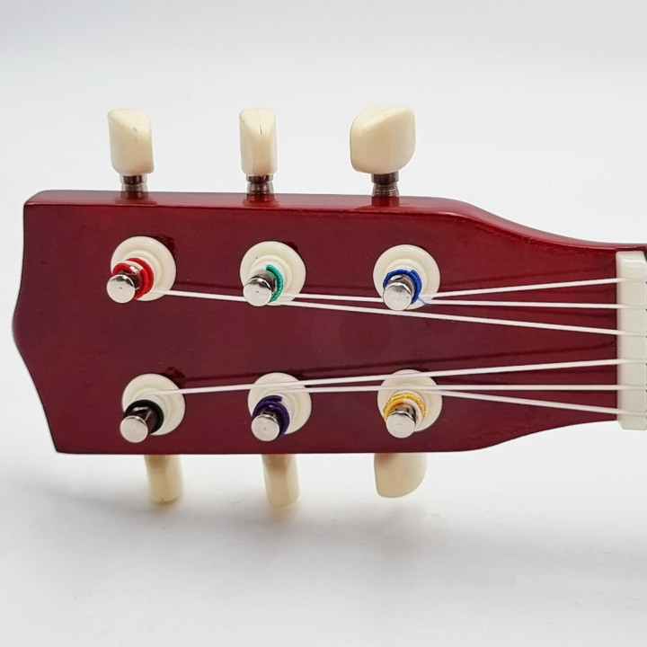 Viga Drewniana gitara dla dzieci Czerwona 21 cali 6 strun