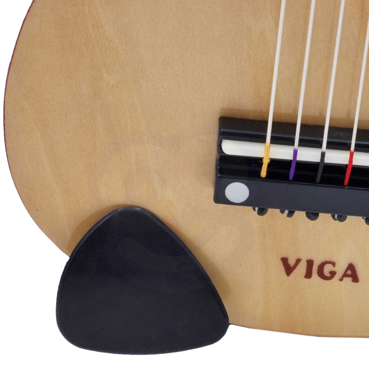 Viga Drewniana gitara dla dzieci Czerwona 21 cali 6 strun