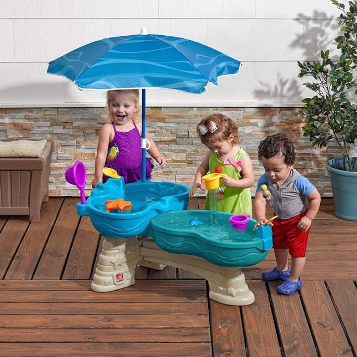 STEP2 Two-Tier Laguna Sandbox Water Table